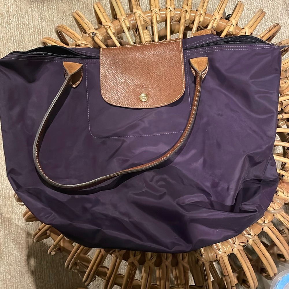 Plum Longchamp Tote